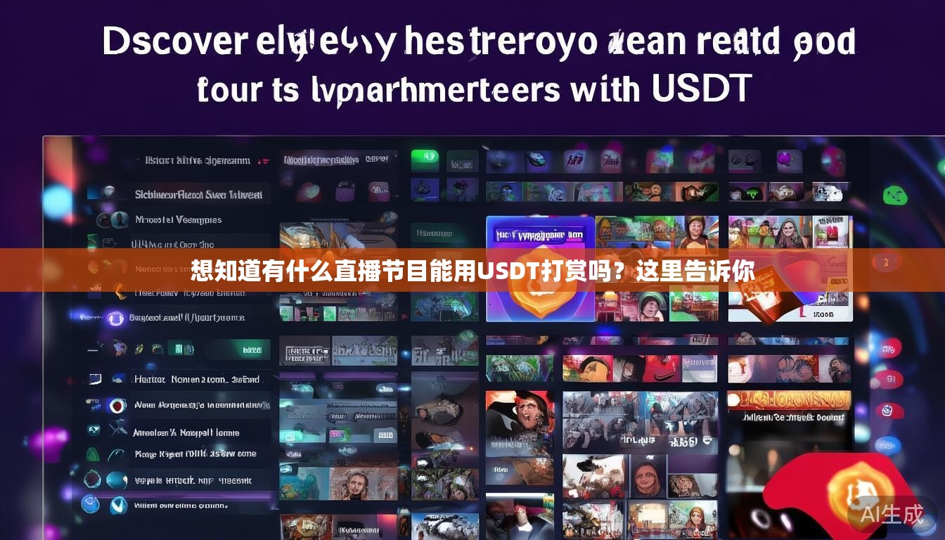 想知道有什么直播节目能用USDT打赏吗？这里告诉你